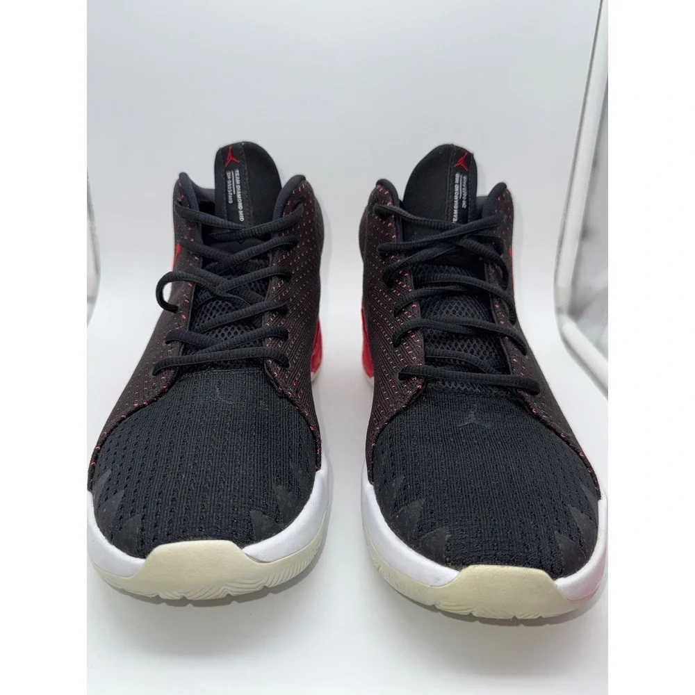 Jordan Jumpman Diamond Mid Black University Red Mens Basketball Shoes CI1204-006